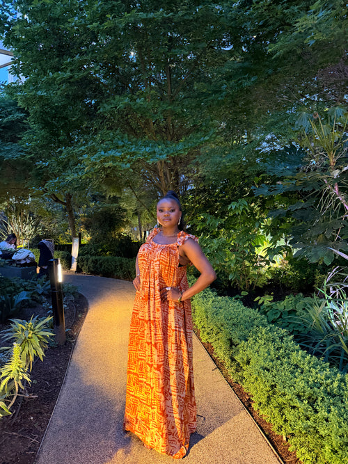 The ISSADIRE Adire Dress